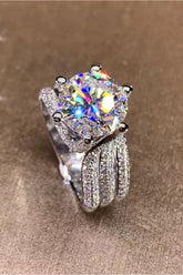 3 Carat Moissanite Three-Layer Ring - Shah S. Sahota